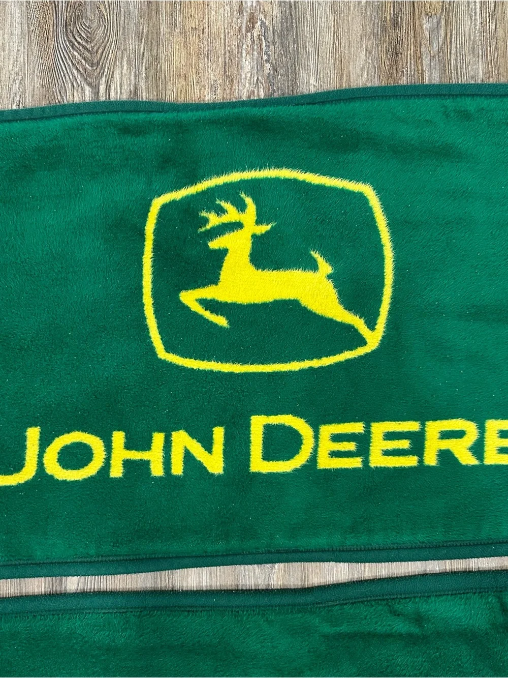 Vintage 2000s Biederlack John Deere Green & Yellow Pillow Cases Set of 2 USA